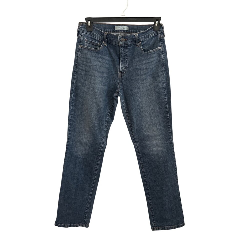 Levis 505 Straight Leg Jeans 12M Blue Denim Cotton Elastane Classic Everyday